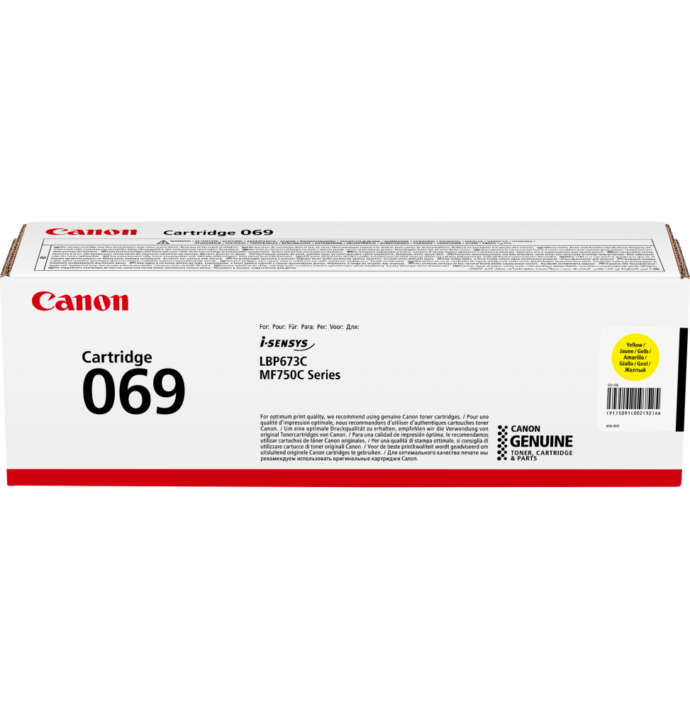 Canon 069 Jaune - Toner Canon d'origine (5091C002AA)