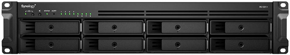 خادم NAS بـ8 حجرات Synology RackStation RS1221+ — صورة 1