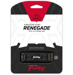 Disque Dur interne SSD Kingston FURY Renegade Heat spreader M.2 2280 PCIe Gen4 x4 NVMe 1 To (SFYRS/1000G)