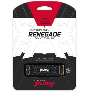 Disque Dur interne SSD Kingston FURY Renegade Heat spreader M.2 2280 PCIe Gen4 x4 NVMe 1 To (SFYRS/1000G)