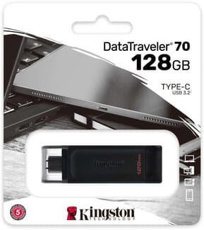 Clé USB Kingston DataTraveler 70 USB-C 3.2 Gen1 - 128 Go (DT70/128GB) — image 3