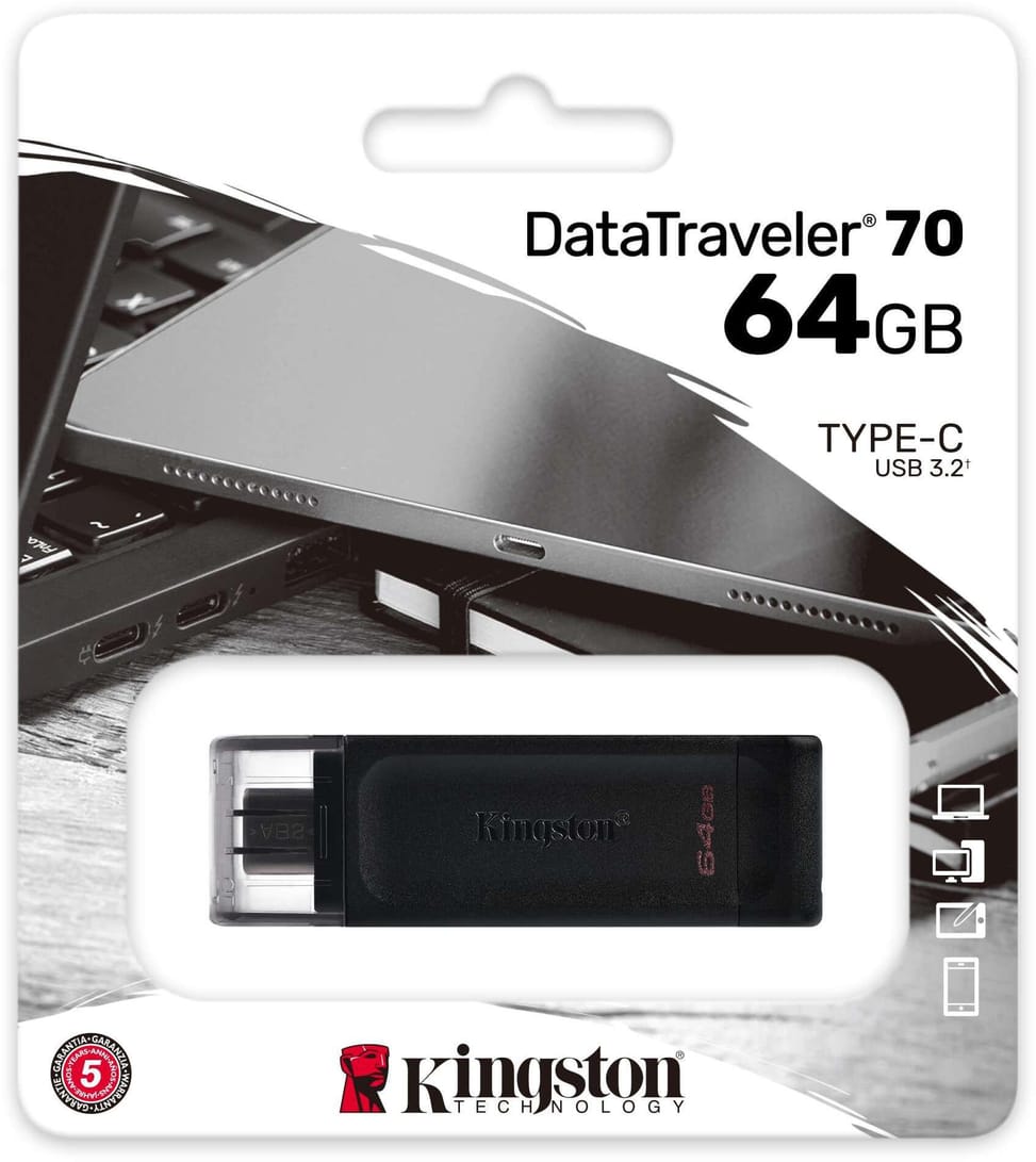 Clé USB Kingston DataTraveler 70 USB-C - 64 Go (DT70/64GB) — image 3