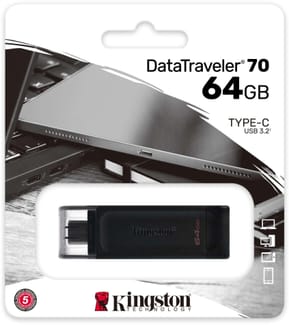 Clé USB Kingston DataTraveler 70 USB-C - 64 Go (DT70/64GB) — image 3