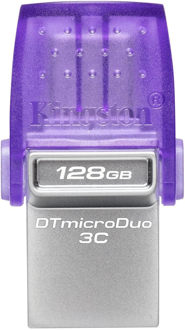 قرص USB Kingston DataTraveler microDuo 3C USB Type-A / Type-C 3.2 - 128 GB (DTDUO3CG3/128GB) — صورة 1