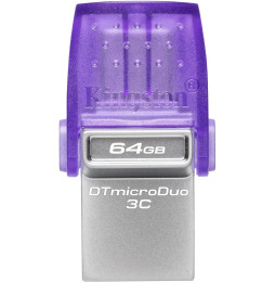 Clé USB Kingston DataTraveler microDuo 3C USB Type-A / USB Type-C 3.2 - 64 Go (DTDUO3CG3/64GB)