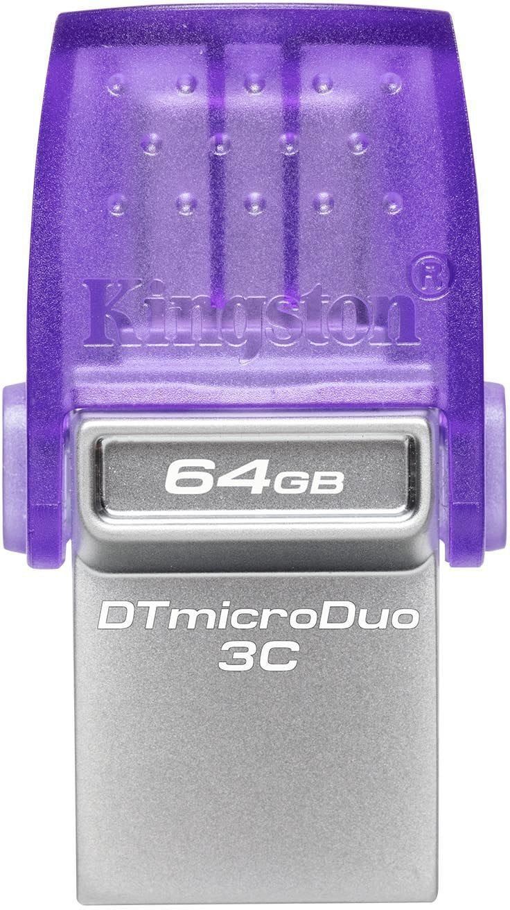Kingston DataTraveler microDuo 3C USB Type-A / USB Type-C 3.2 Flash Drive - 64 GB (DTDUO3CG3/64GB) — image 1
