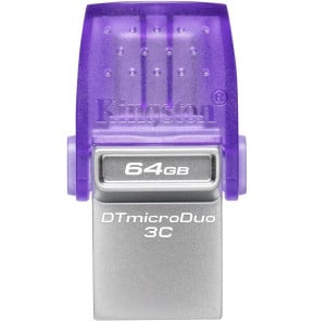 Clé USB Kingston DataTraveler microDuo 3C USB Type-A / USB Type-C 3.2 - 64 Go (DTDUO3CG3/64GB)