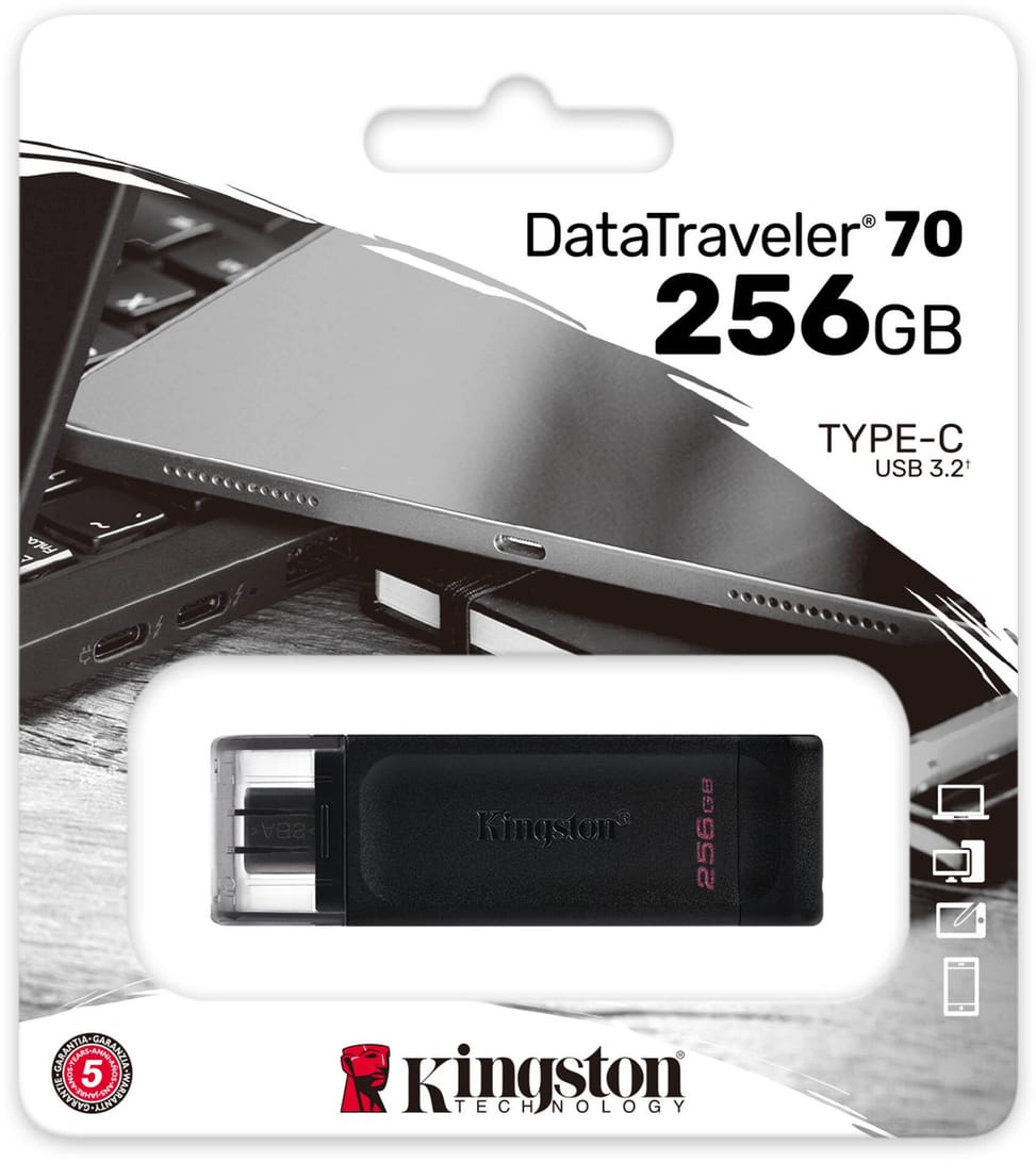 Kingston DataTraveler 70 USB Type-C 3.2 Gen1 Flash Drive - 256 GB (DT70/256GB) — image 3