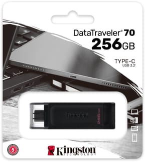 Clé USB Kingston DataTraveler 70 USB Type-C 3.2 Gen1 - 256 GB (DT70/256GB) — image 3