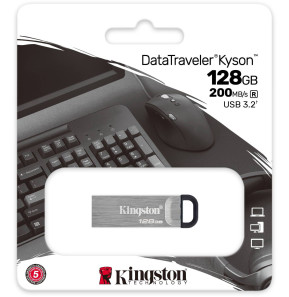 Clé USB Kingston DataTraveler Kyson USB Type-A 3.2 Gen1 - 128 Go (DTKN/128GB)