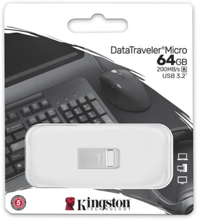 Clé USB Kingston DataTraveler Micro 3.1 USB Type-A 3.2 Gen1 - 64 Go (DTMC3G2/64GB) — image 3