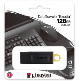 Clé USB Kingston DataTraveler Exodia USB Type-A 3.2 Gen 1 (3.1 Gen 1) 128 Go (DTX/128GB)
