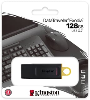 Clé USB Kingston DataTraveler Exodia USB Type-A 3.2 Gen 1 (3.1 Gen 1) 128 Go (DTX/128GB) — image 3