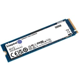 Disque interne SSD Kingston NV2 M.2 2280 PCIe Gen4 x4 NVMe 500 Go (SNV2S/500G)