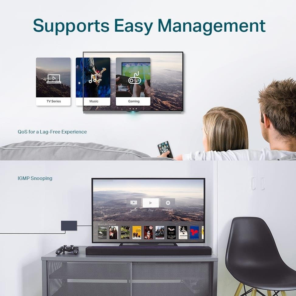 Switch de bureau TP-Link TL-SG108E 8 Ports Gigabit — image 3