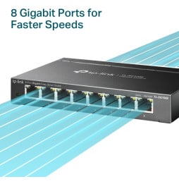 Switch de bureau TP-Link TL-SG108E 8 Ports Gigabit