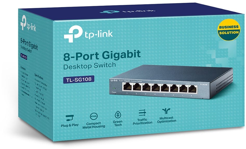 Switch de bureau Tplink TL-SG108 8 ports Gigabit — image 3
