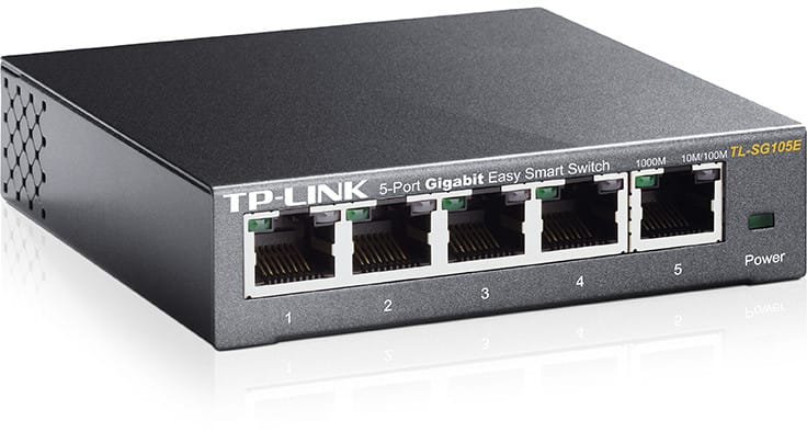 جهاز Switch مكتبي TP-Link TL-SG105E Easy Smart 5 منافذ Gigabit — صورة 2