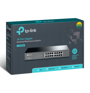 Switch rackable/de bureau TP-Link TL-SG1016D 16 ports Gigabit