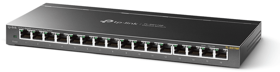 Switch de bureau TP-Link TL-SG116E Easy Smart Pro 16 ports Gigabit — image 2