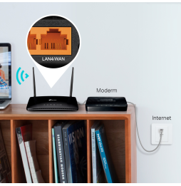 Modem/Routeur TP-Link TL-MR6400 4G LTE WiFi N 300 Mbps