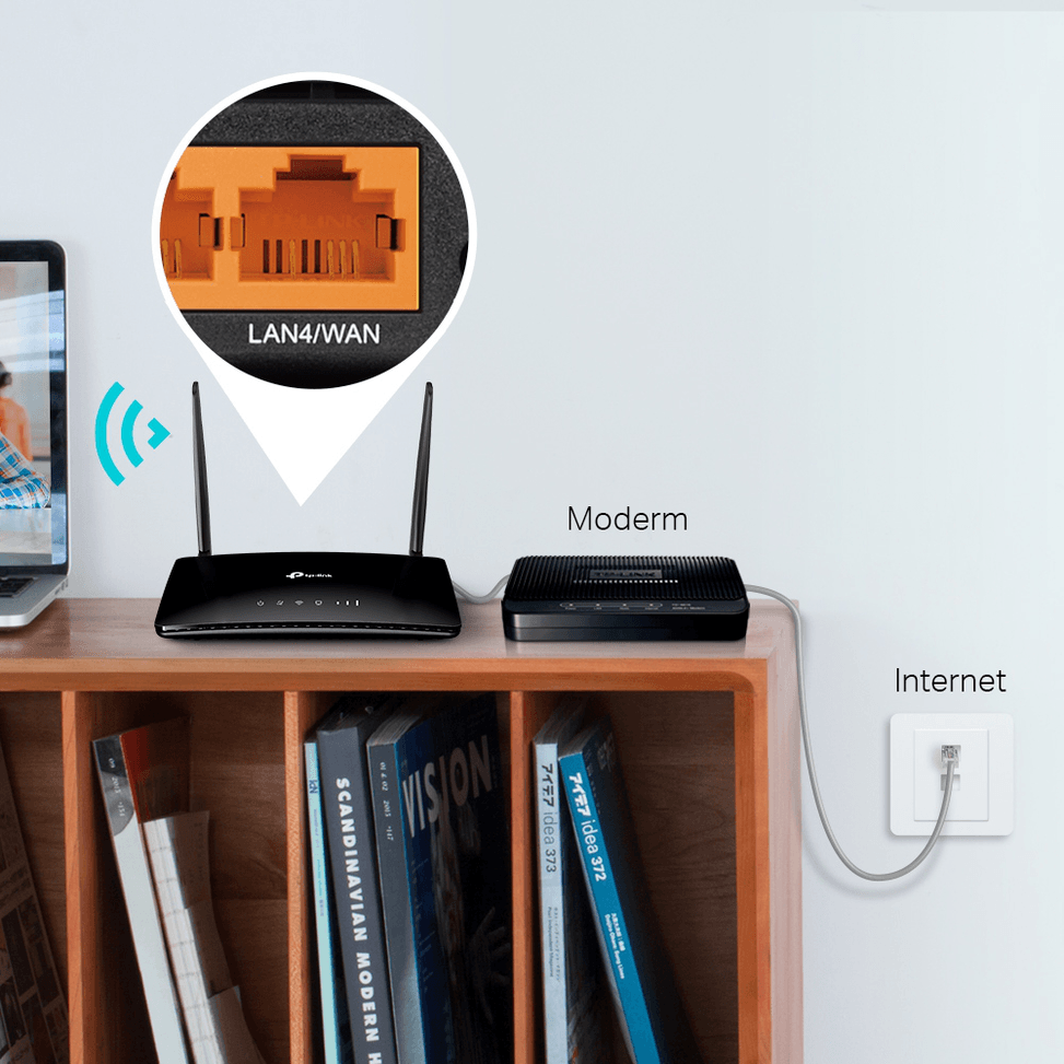 TP-Link TL-MR6400 4G LTE WiFi N 300 Mbps Modem/Router — image 7
