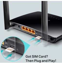 Modem/Routeur TP-Link TL-MR6400 4G LTE WiFi N 300 Mbps