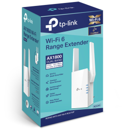 Répéteur WiFi 6 TP-Link AX1800 574Mbps (RE605X)