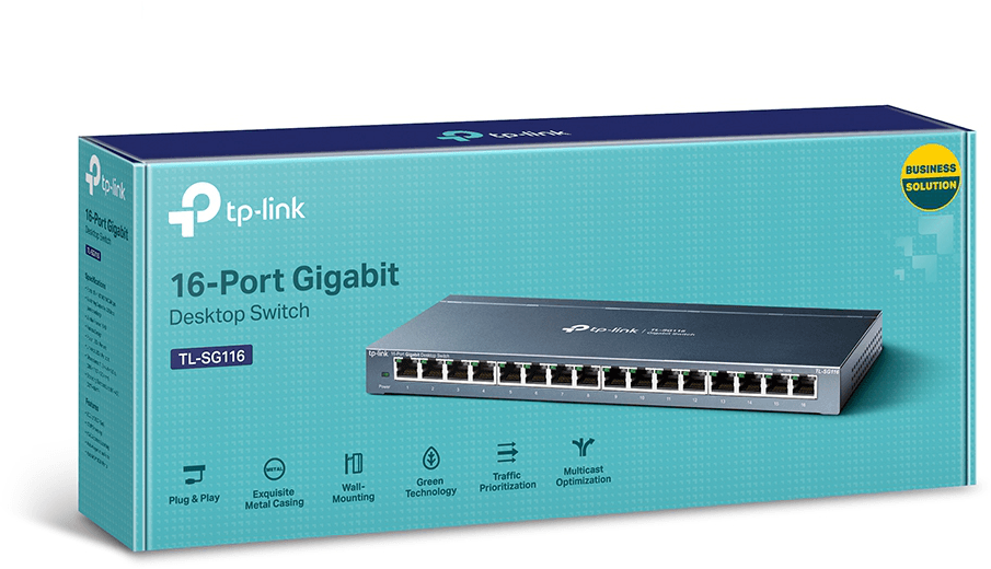 Switch de bureau TP-Link TL-SG116 Gigabit 16 ports — image 4