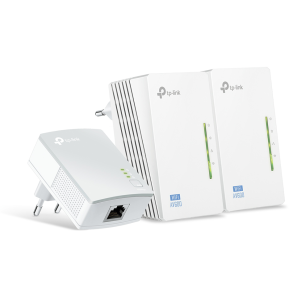 CPL TP-Link Extender AV600 2-port Powerline Wi-Fi Extender 3-pack KIT 600 Mbps (TL-WPA4220 TKIT)