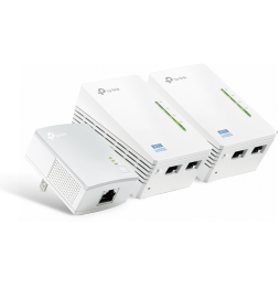 CPL TP-Link Extender AV500 2-port Powerline Wi-Fi Extender 3-pack KIT 500 Mbps (TL-WPA4220 TKIT)