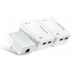 CPL TP-Link Extender AV600 2-port Powerline Wi-Fi Extender 3-pack KIT 600 Mbps (TL-WPA4220 TKIT)