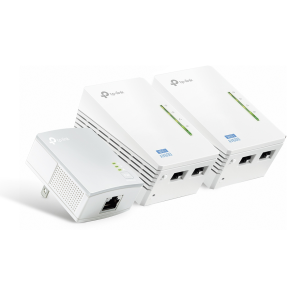 CPL TP-Link Extender AV600 2-port Powerline Wi-Fi Extender 3-pack KIT 600 Mbps (TL-WPA4220 TKIT)