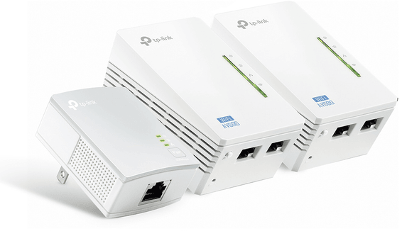 CPL TP-Link Extender AV600 2-port Powerline Wi-Fi Extender 3-pack KIT 600 Mbps (TL-WPA4220 TKIT)