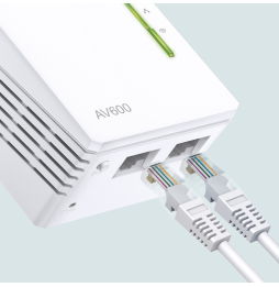 Pack de 2 CPL WiFi TP-link AV600 + WiFi N 300 Mbps (TL-WPA4220KIT)