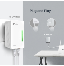 Pack de 2 CPL WiFi TP-link AV600 + WiFi N 300 Mbps (TL-WPA4220KIT)