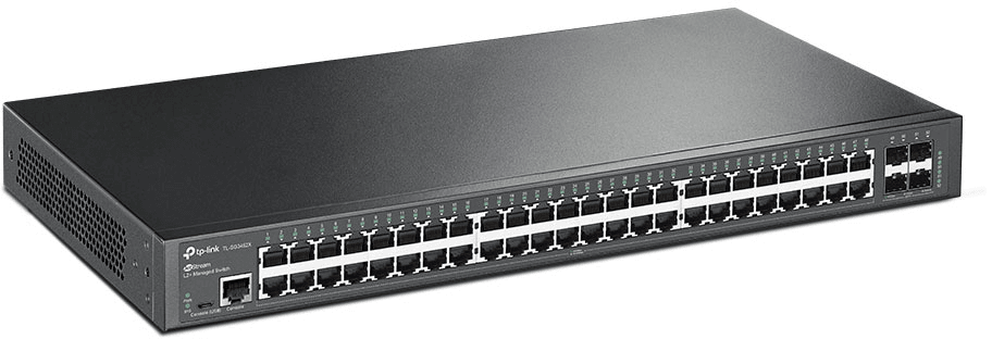جهاز Switch مُدار TP-Link TL-SG3452X JetStream 48 منفذ Gigabit L2+ مع 4 منافذ 10GE SFP+ — صورة 2
