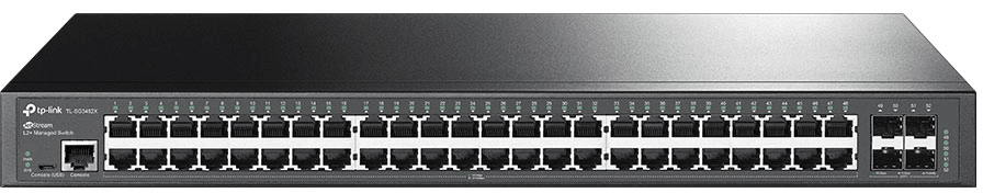 جهاز Switch مُدار TP-Link TL-SG3452X JetStream 48 منفذ Gigabit L2+ مع 4 منافذ 10GE SFP+ — صورة 1