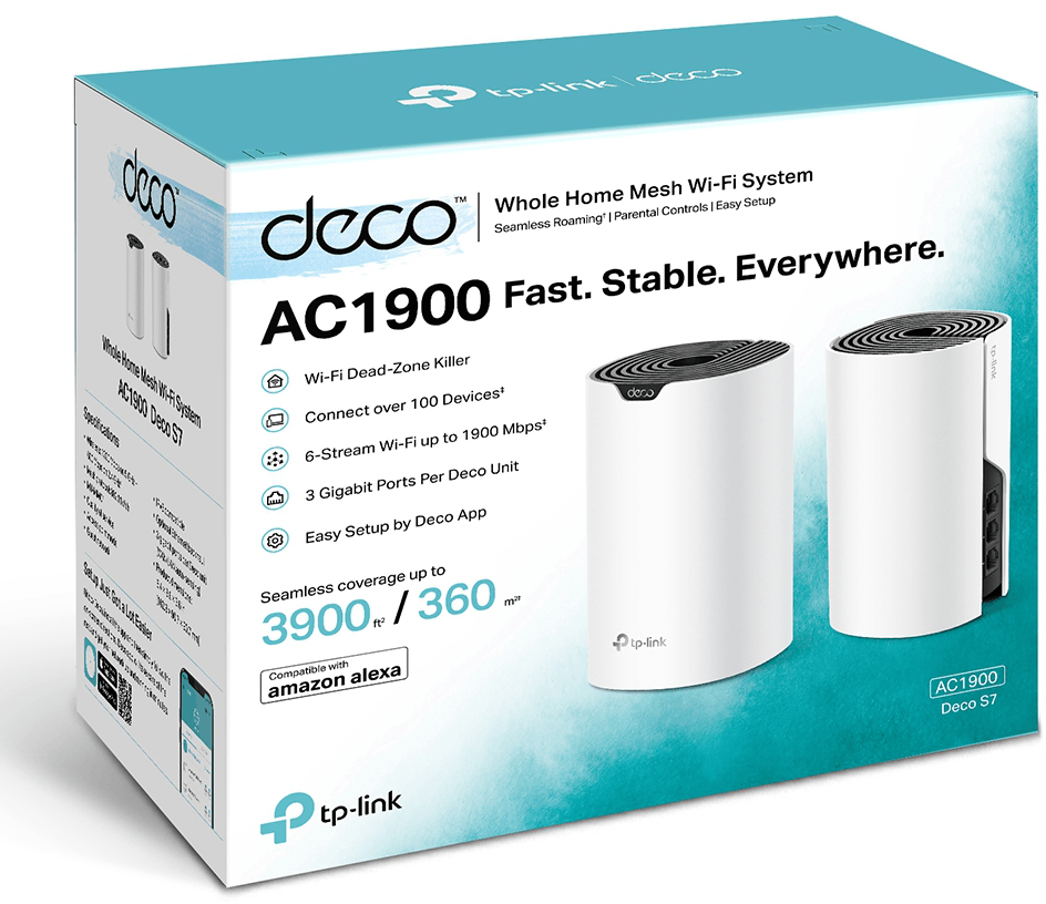 Système Mesh WiFi 5 TP-Link Deco S7 AC1900 pour toute la maison 2 packs (DECOS7_2-PACK) — image 6