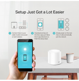 Système WiFi 6 TP-Link Deco X20 Mesh AX1800 pour toute la maison 3 packs (DECOX20_3-PACK)