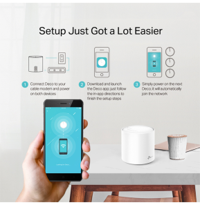 Système WiFi 6 TP-Link Deco X20 Mesh AX1800 pour toute la maison 3 packs (DECOX20_3-PACK)