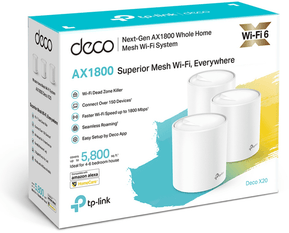 Système WiFi 6 TP-Link Deco X20 Mesh AX1800 pour toute la maison 3 packs (DECOX20_3-PACK) — image 3