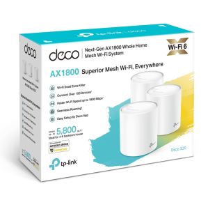 Système WiFi 6 TP-Link Deco X20 Mesh AX1800 pour toute la maison 3 packs (DECOX20_3-PACK)