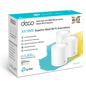 Système WiFi 6 TP-Link Deco X20 Mesh AX1800 pour toute la maison 3 packs (DECOX20_3-PACK)