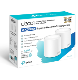 Système Mesh WiFi 6 TP-Link Deco X50 AX3000 pour toute la maison 2 packs (DECOX50_2-PACK)