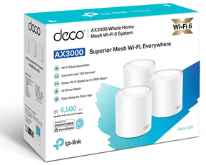 Système Mesh WiFi 6 TP-Link Deco X50 AX3000 pour toute la maison 3 packs (DECOX50_3-PACK) — image 8