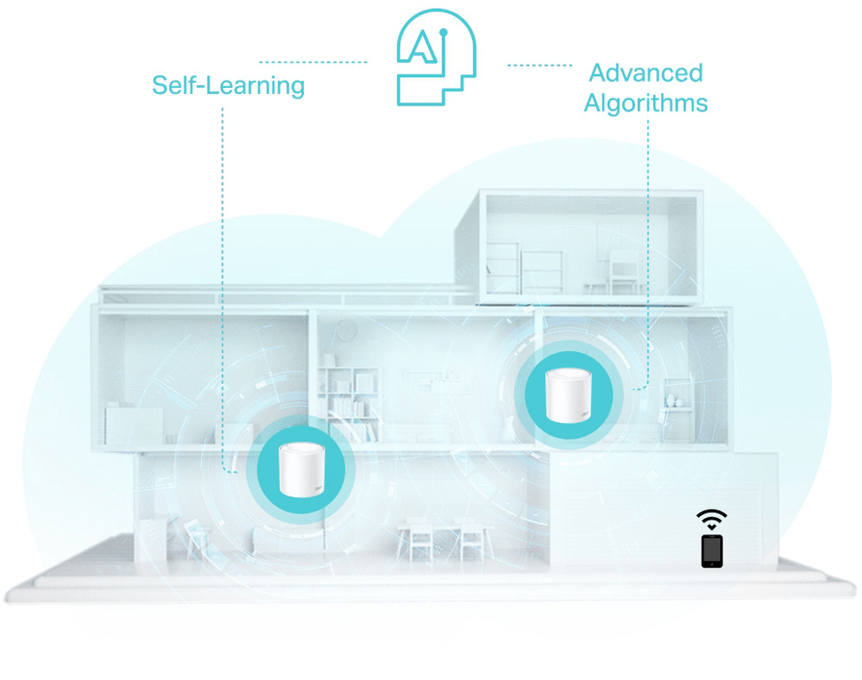 نظام Wi-Fi Mesh TP-Link Deco X50 AX3000 WiFi 6 للمنزل بالكامل 3 قطع (DECOX50_3-PACK) — صورة 7