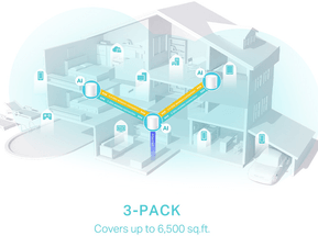 Système Mesh WiFi 6 TP-Link Deco X50 AX3000 pour toute la maison 3 packs (DECOX50_3-PACK) — image 4