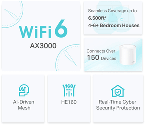 Système Mesh WiFi 6 TP-Link Deco X50 AX3000 pour toute la maison 3 packs (DECOX50_3-PACK) — image 3