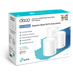 Système WiFi 6 TP-Link Deco X60 mesh AXE5400 pour toute la maison 3 packs (DECOX60_3-PACK)